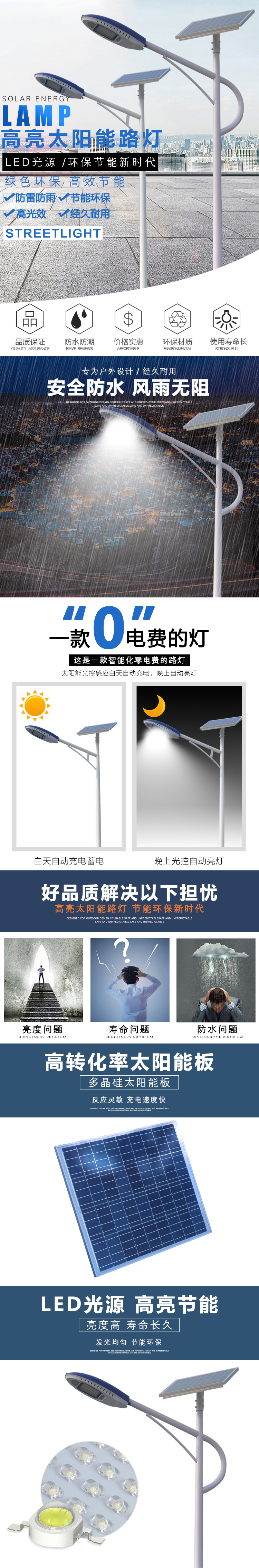 昆明太陽(yáng)能光伏路燈-yngfld12
